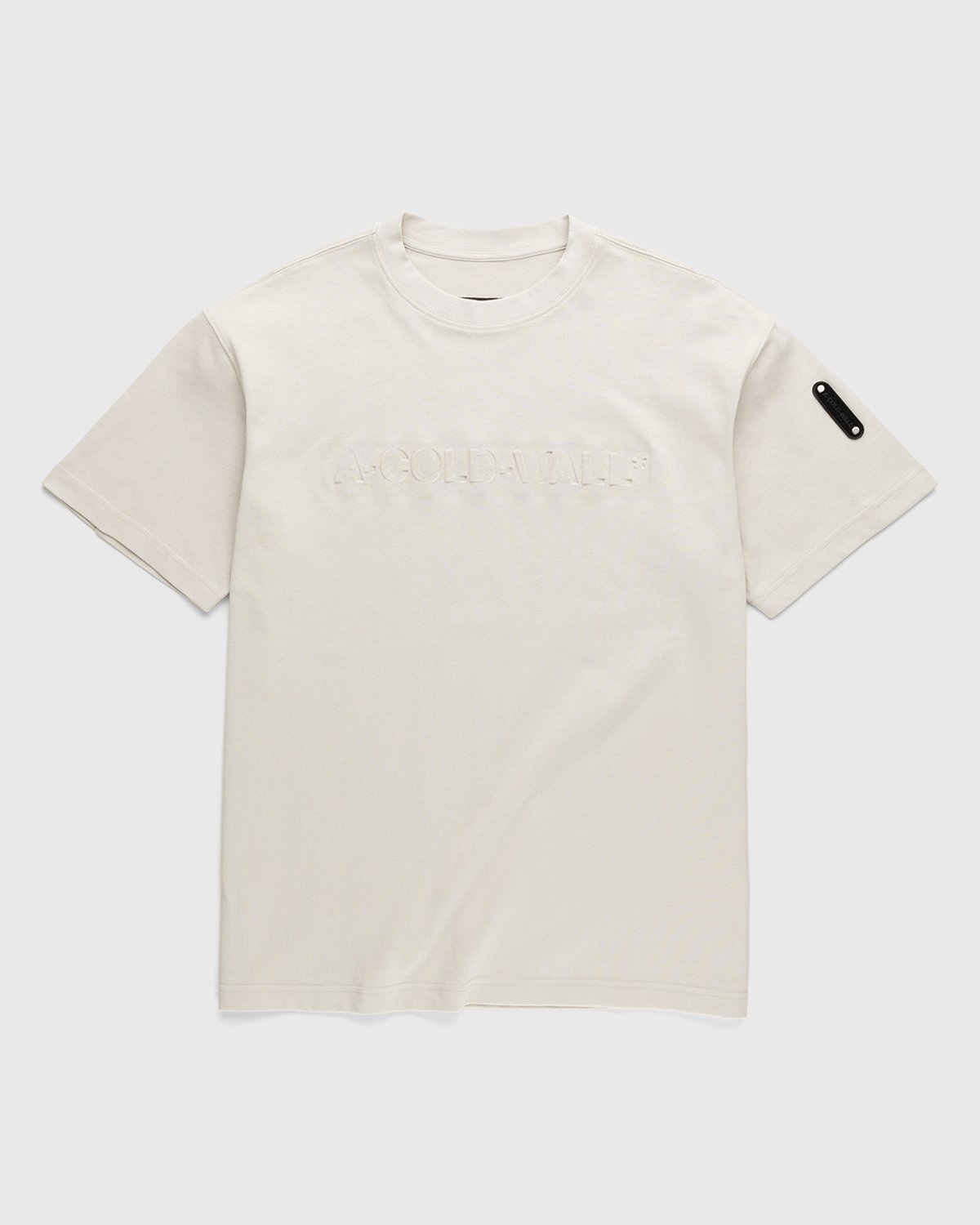 A-Cold-Wall* – Gradient Logo T-Shirt Bone - T-shirts - White - Image 1