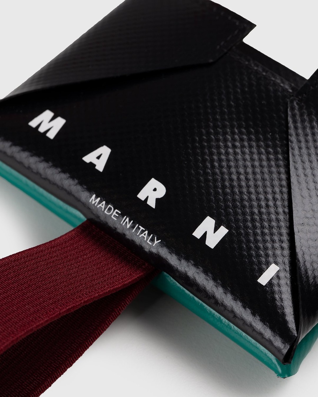 Marni – Origami Card Holder Black/Green - Wallets - Black - Image 4