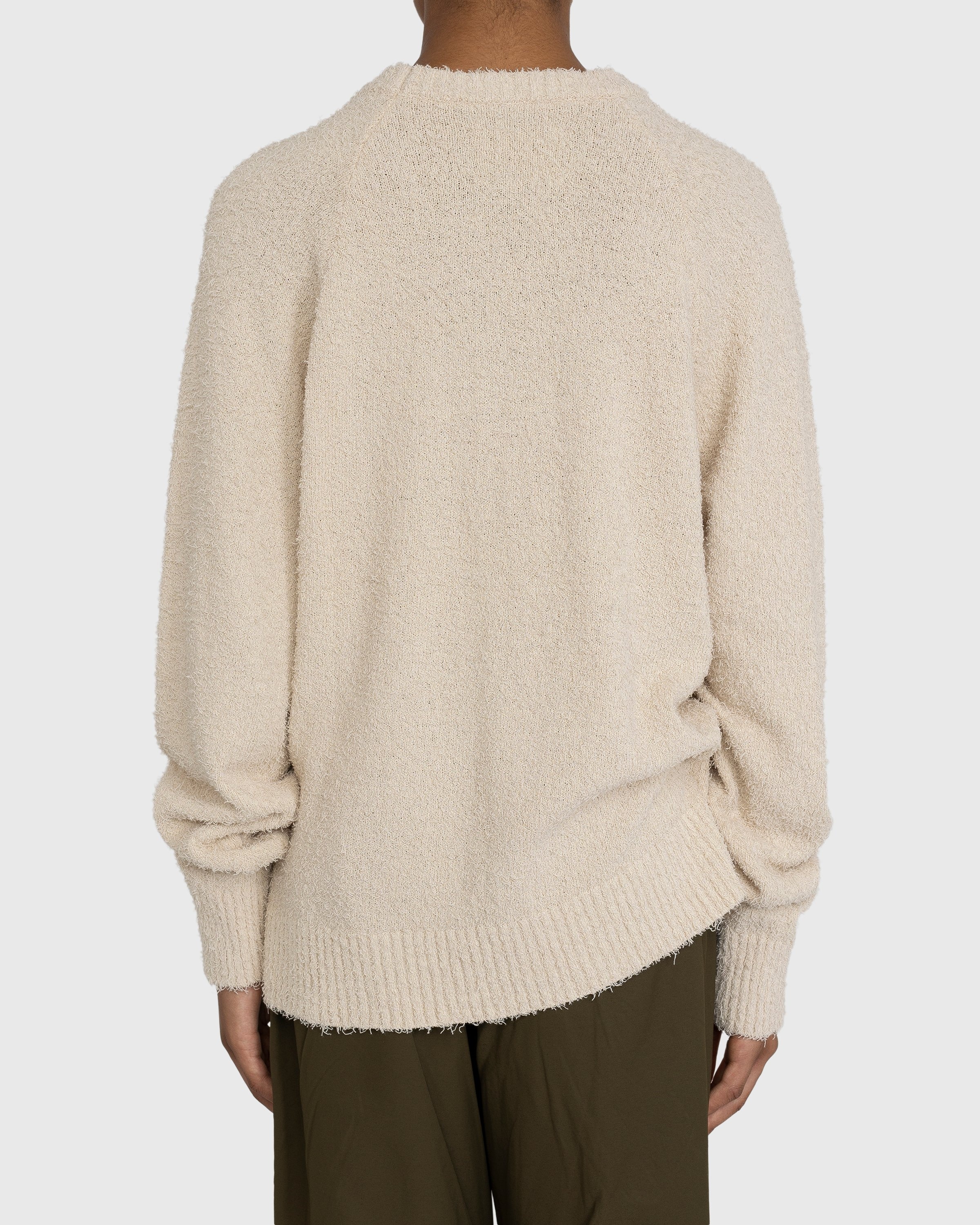 Highsnobiety – Raglan Crewneck Sweater Beige - Knitwear - Beige - Image 3