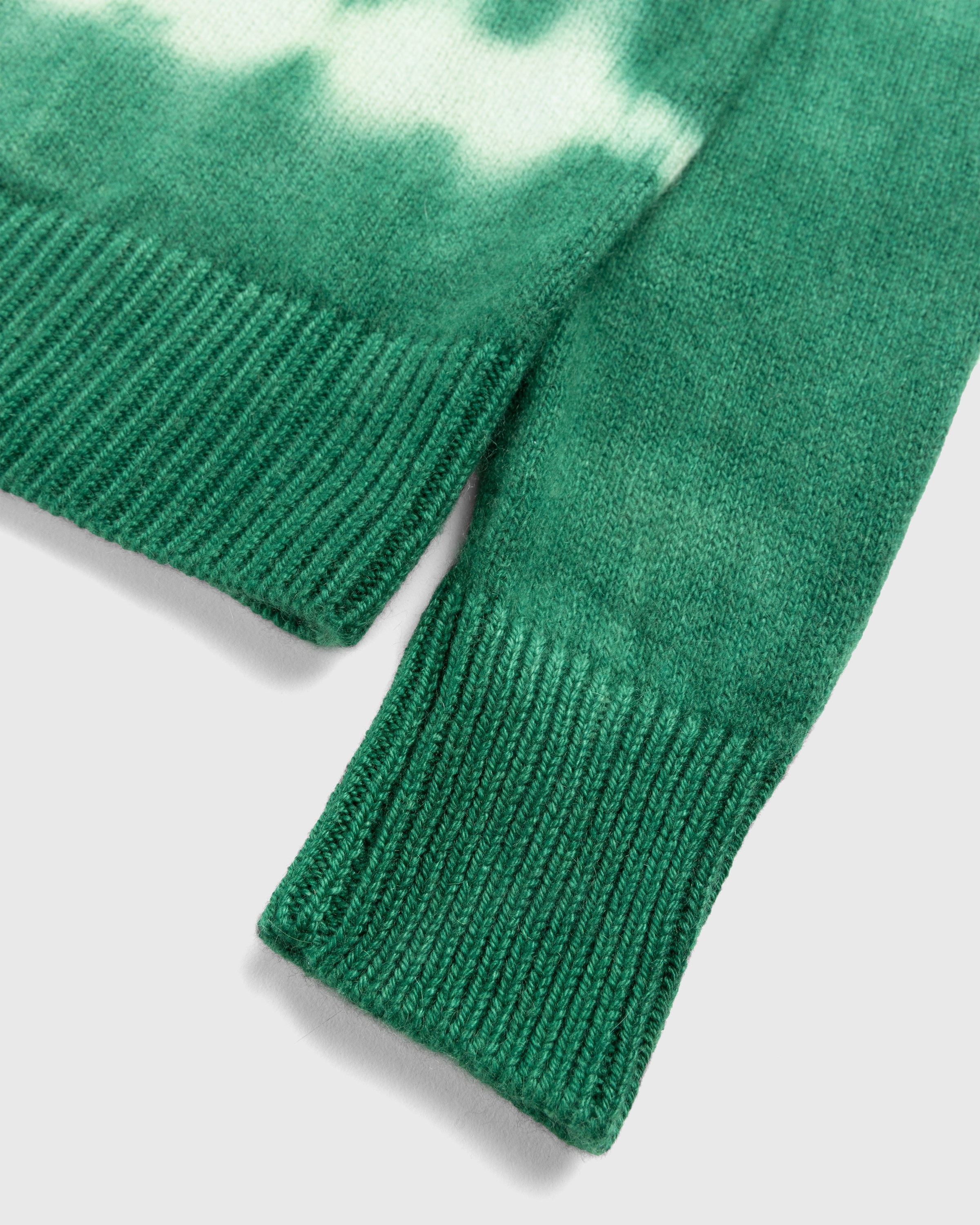 The Elder Statesman – Vision Cardigan Ivory - Knitwear - Green - Image 6