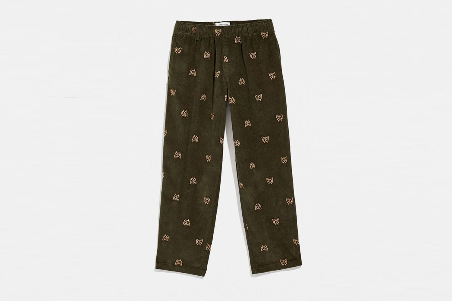 Embroidered Corduroy Beach Pant