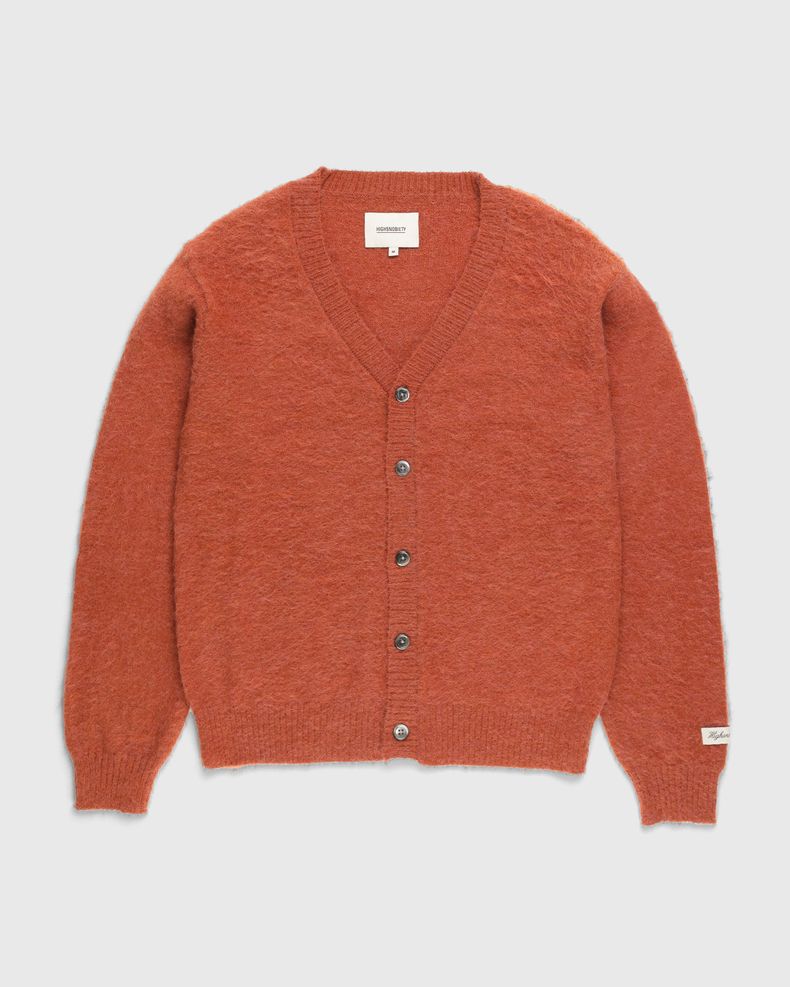 Highsnobiety – Alpaca Cardigan Terracotta
