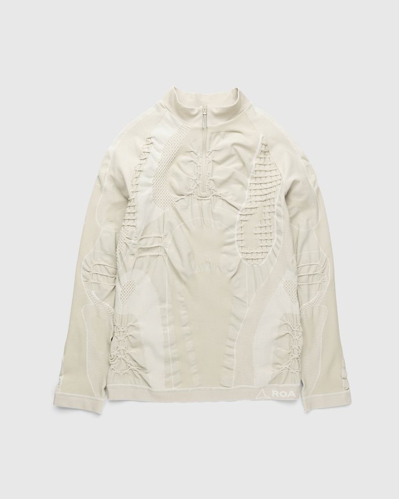 Half Zip 3D Knit Grey