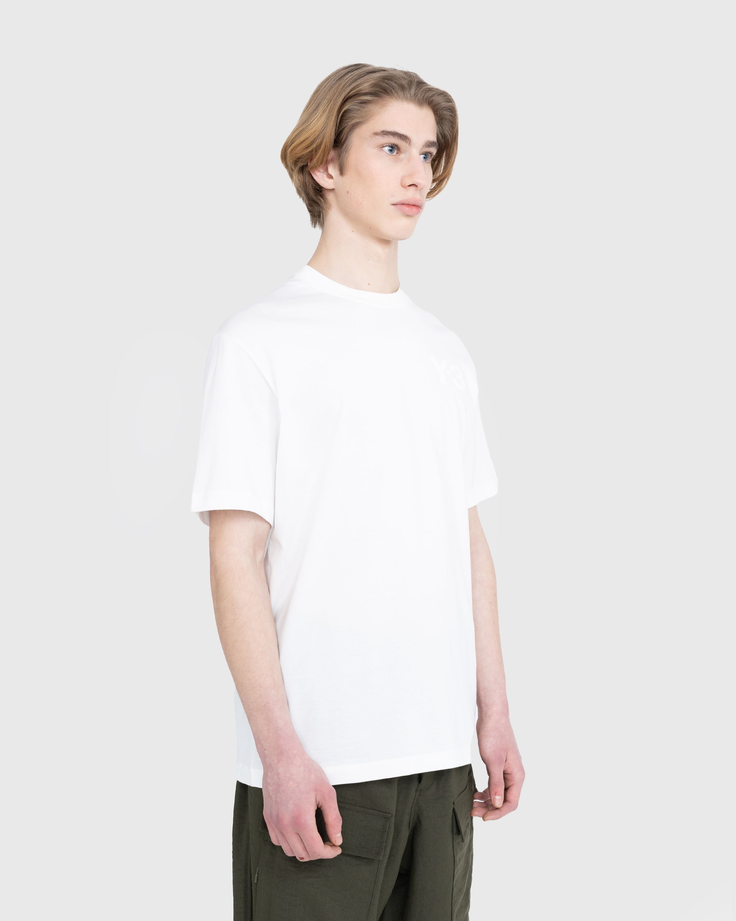 Y-3 – CL C T-Shirt - Tops - White - Image 4