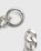 Jil Sander – Chain Link Key Ring Silver - Keychains - Silver - Image 3