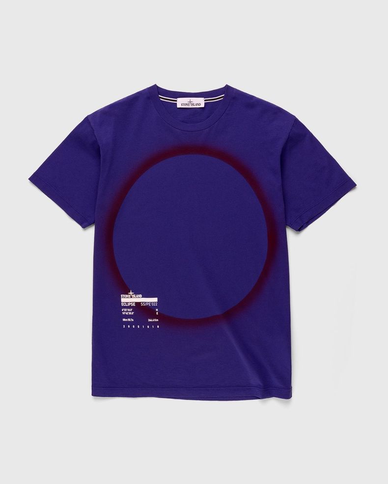 Stone Island – 2NS95 Garment-Dyed Solar Eclipse One T-Shirt Bright Blue