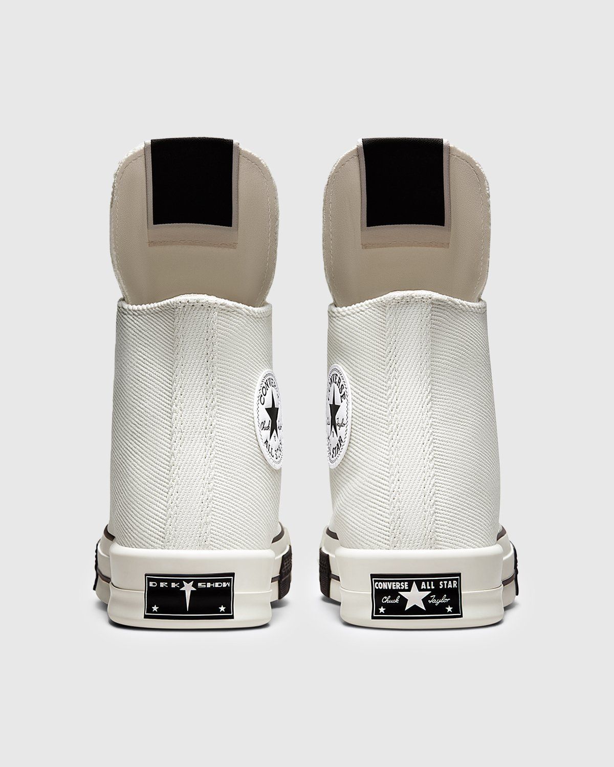 Converse x Rick Owens – DRKSTAR Chuck 70 High Lily White Egret Black - Sneakers - White - Image 6