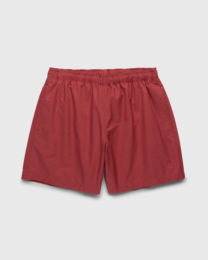 Cotton Nylon Water Short Red