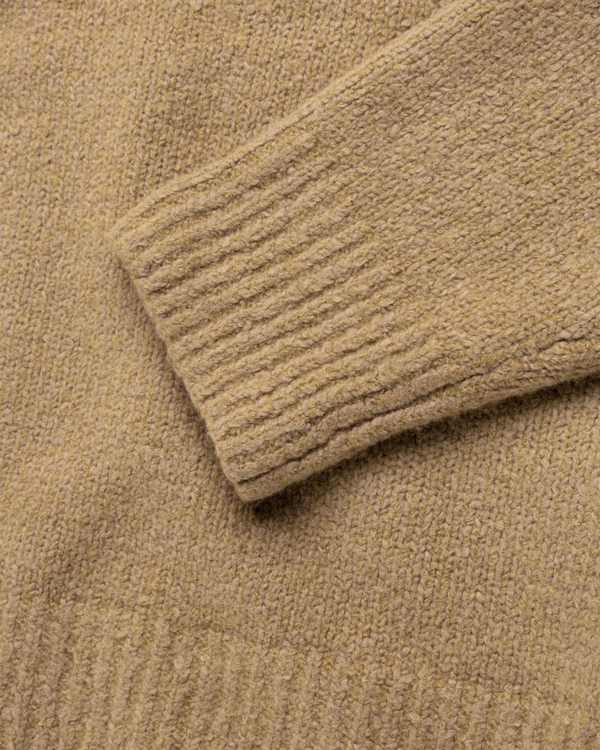 Acne Studios – Wool Blend Jumper Camel Brown - Knitwear - Brown - Image 7