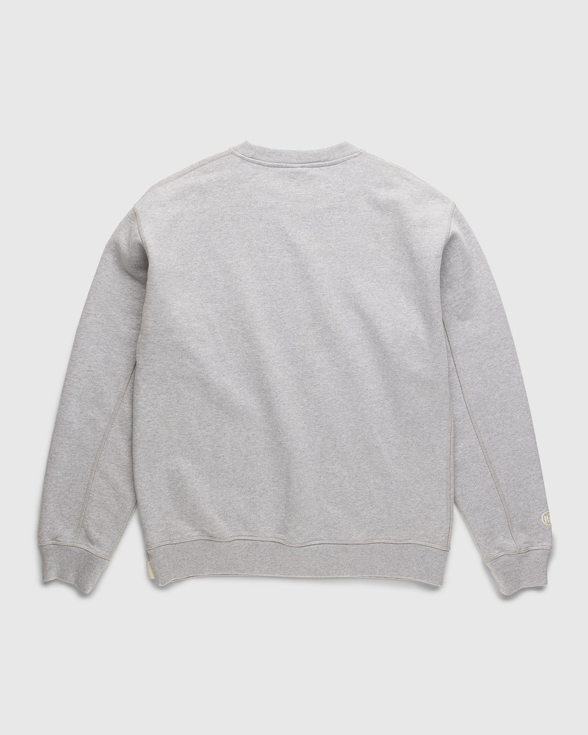 Highsnobiety – Logo Fleece Staples Crew Heather Grey - Sweats - Grey - Image 2