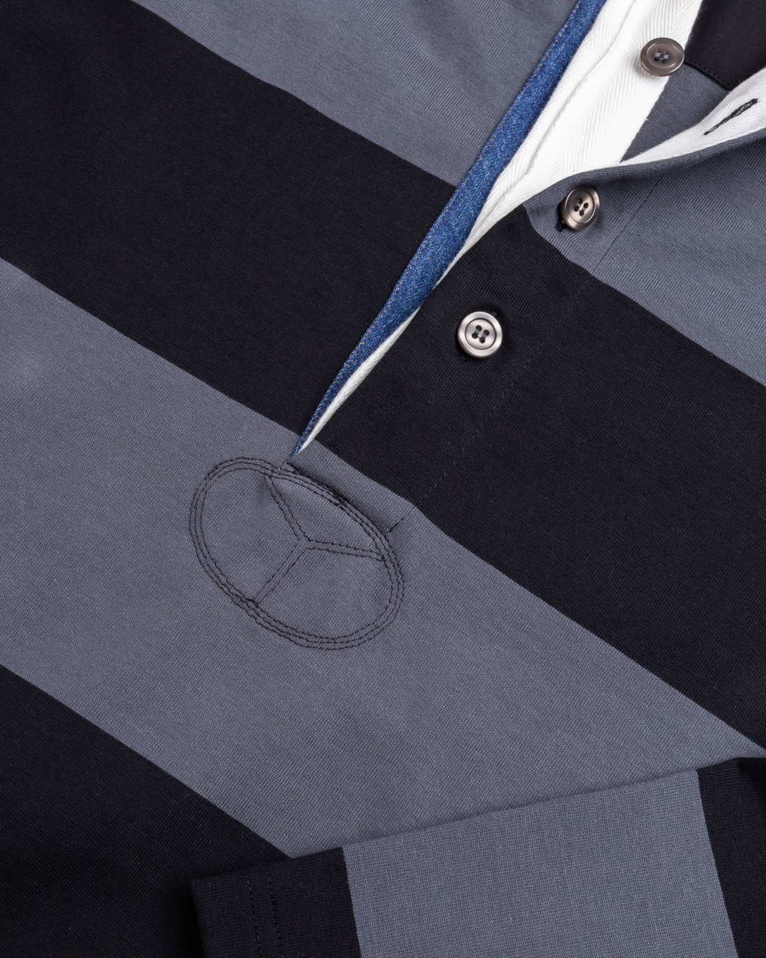 Y/Project – Triple Collar Rugby Polo Black/Grey - Shirts - Grey - Image 6