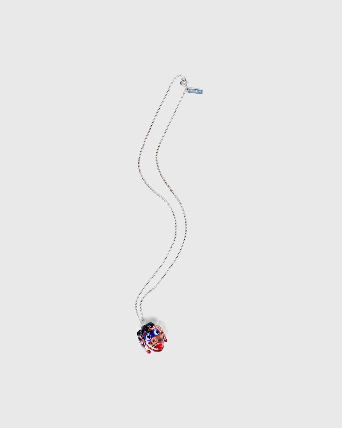 Nita – Kenneth Ize Graphic Necklace Transparent - Jewelry - Silver - Image 1