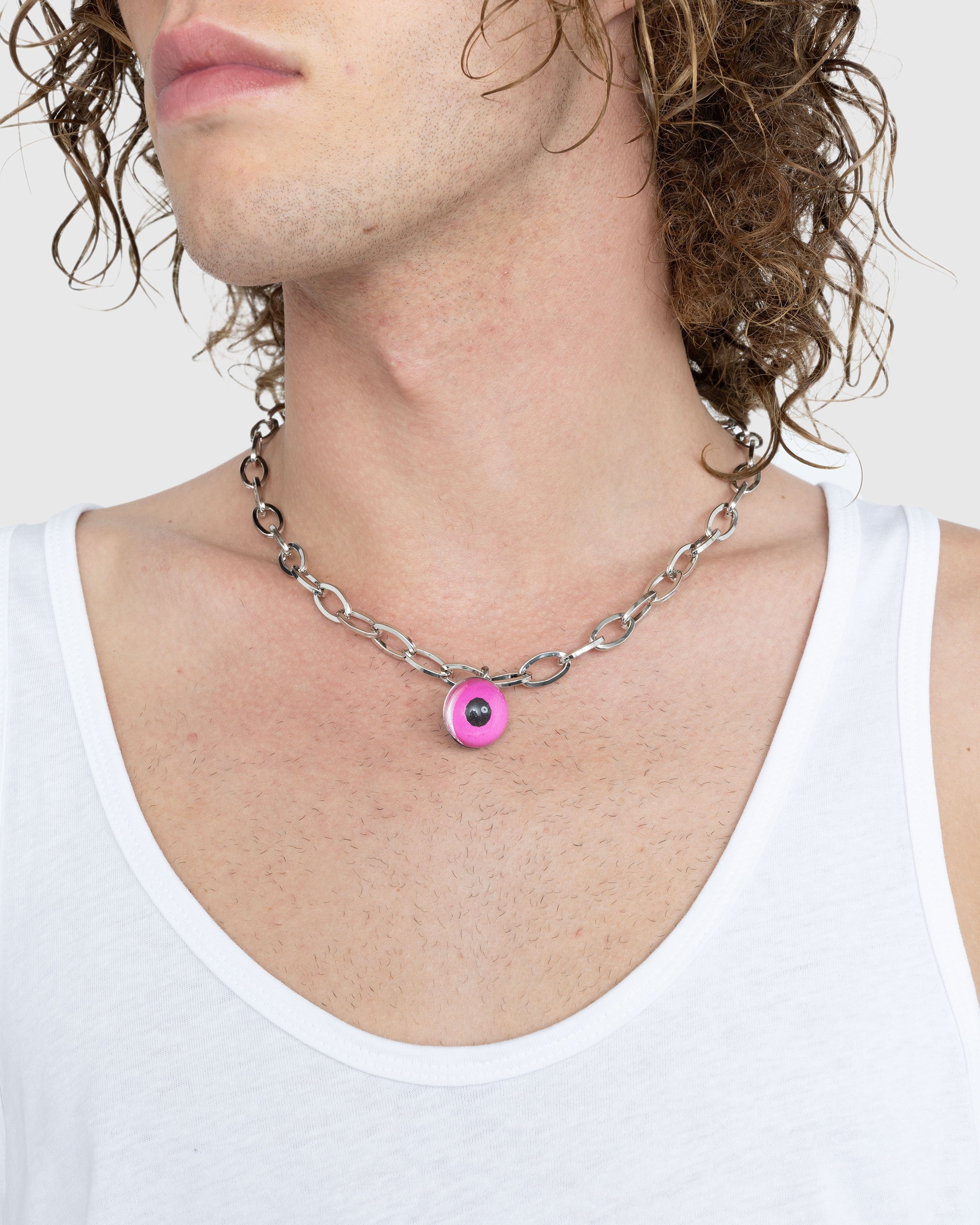 Marni – Eye Necklace Pink - Jewelry - Pink - Image 3