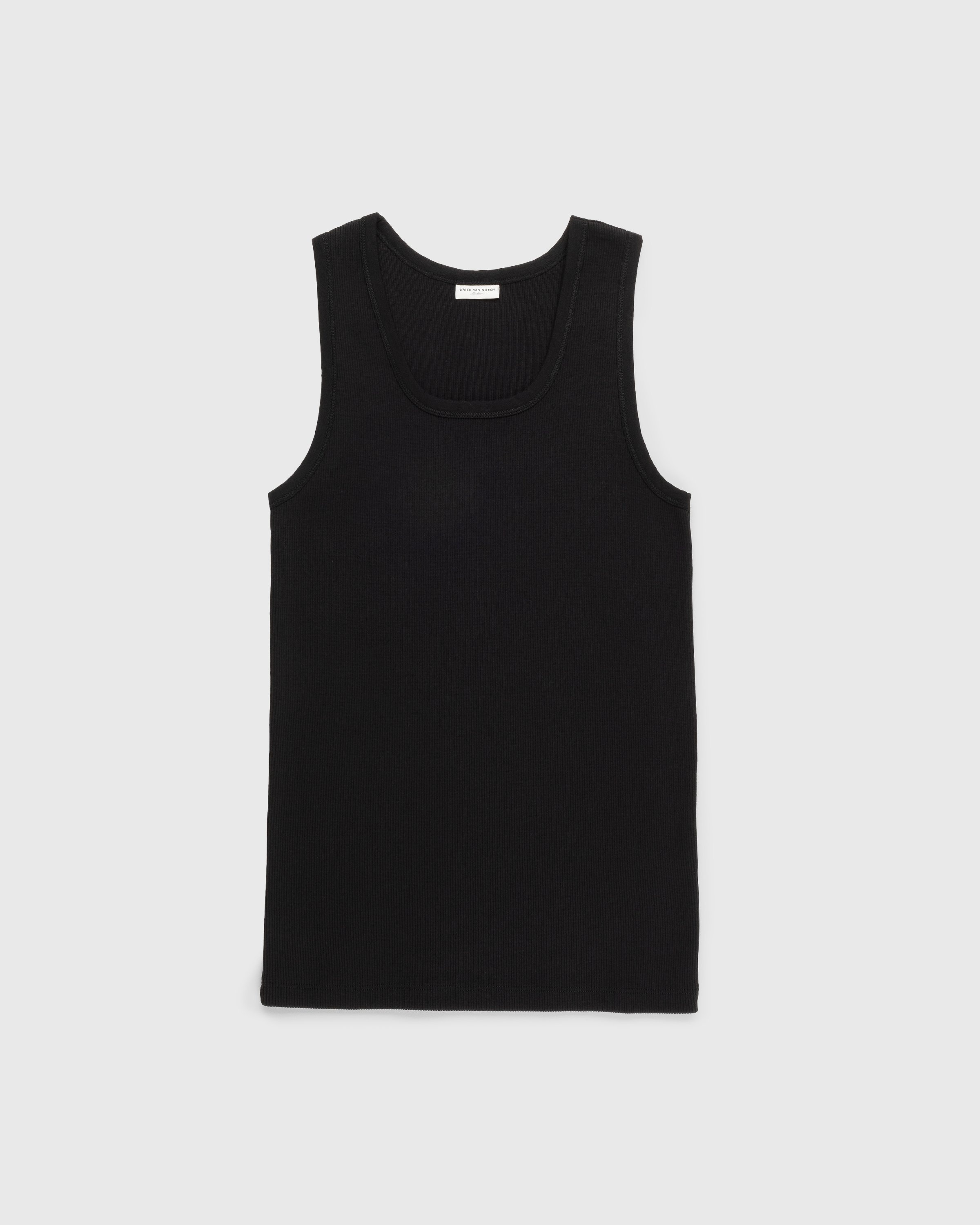 Dries van Noten – Hozer Tank Top Black - Men Tops - Black - Image 1