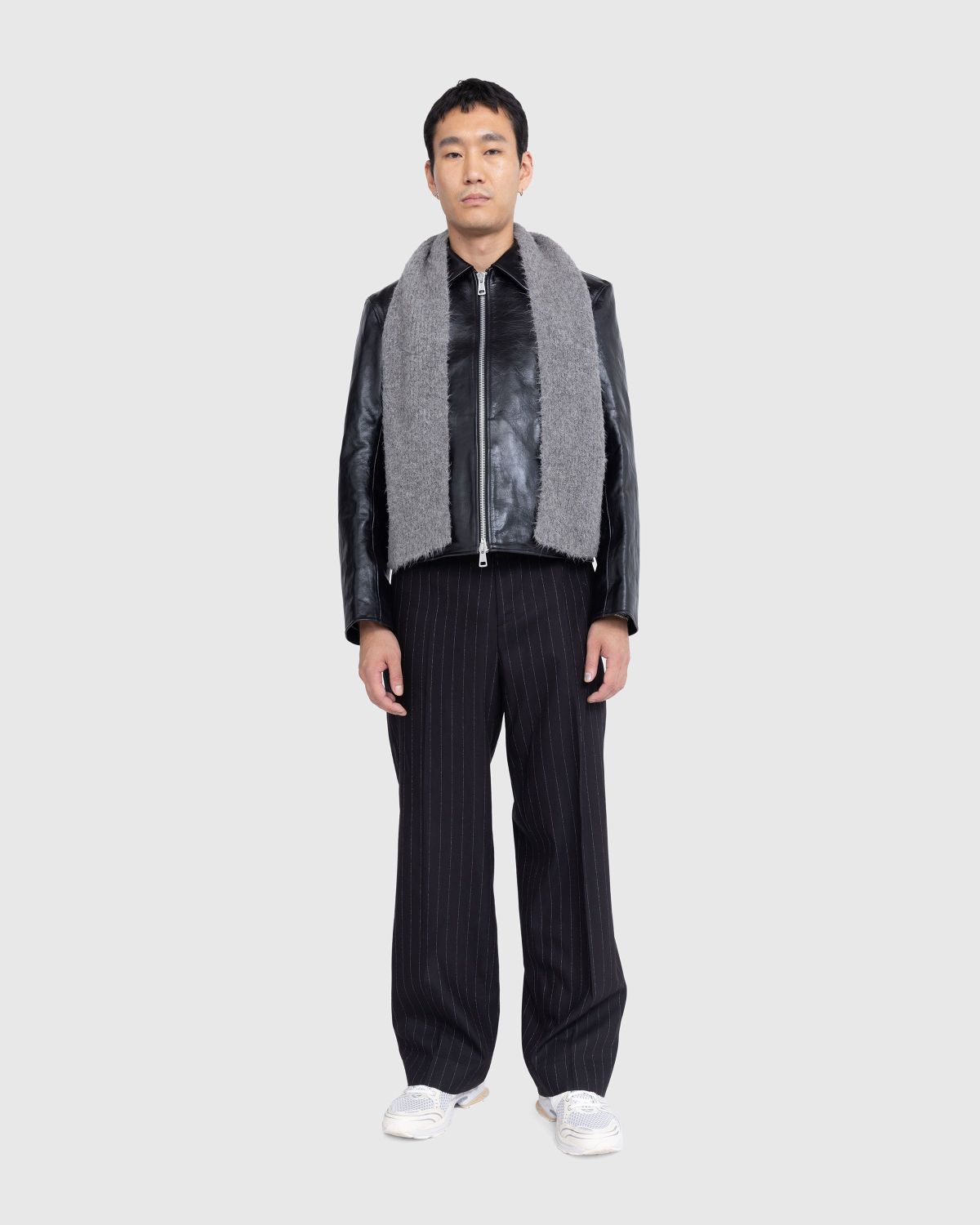 Our Legacy – Borrowed Chino Black Chalk Stripe - Pants - Black - Image 2