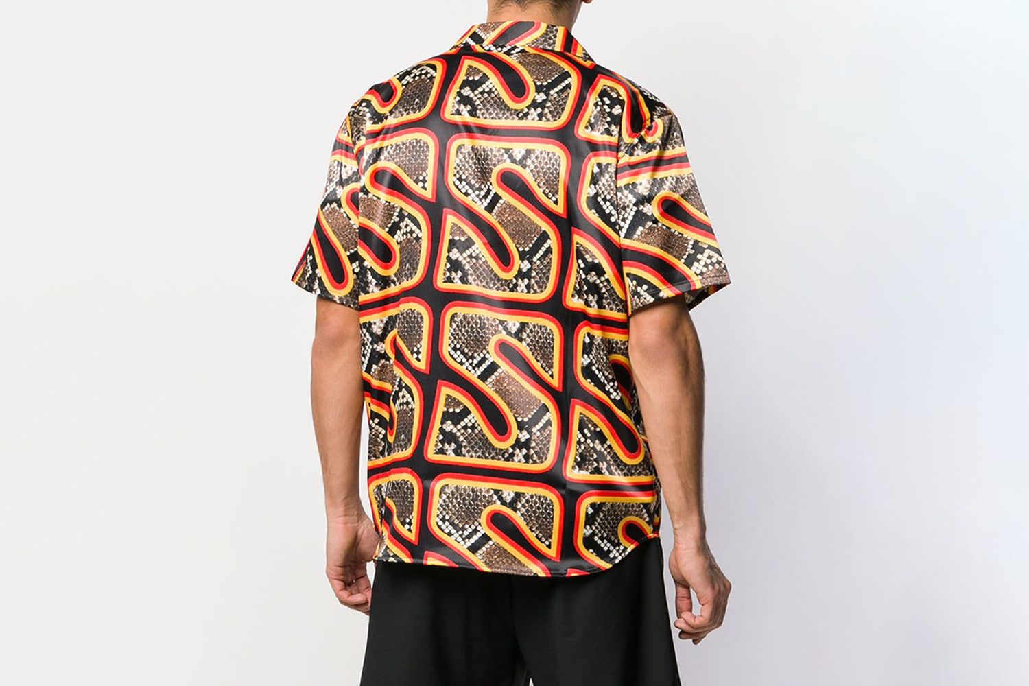 Logo Snakeskin Print Shirt
