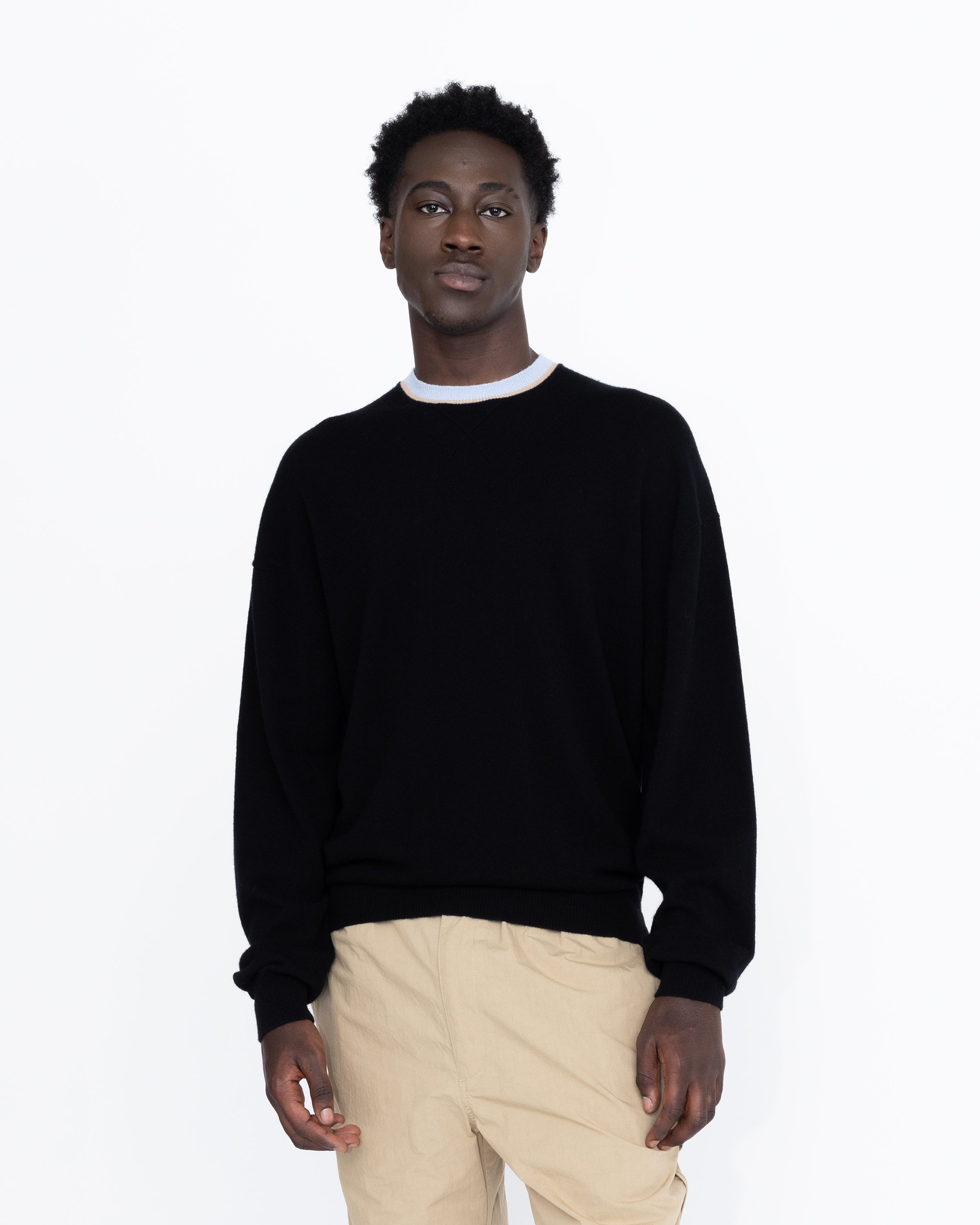 Highsnobiety HS05 – Cashmere Crew Sweater Black - Knitwear - Black - Image 3