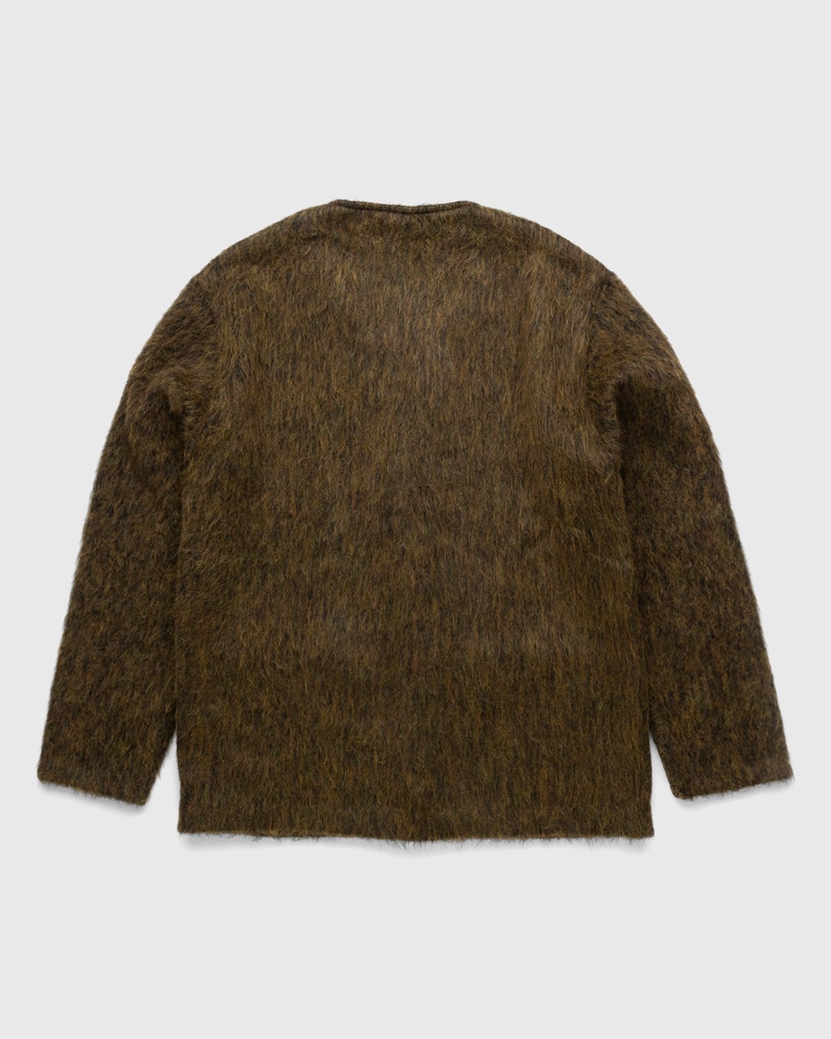 Our Legacy – Cardigan Olive Melange Mohair - Knitwear - Green - Image 2