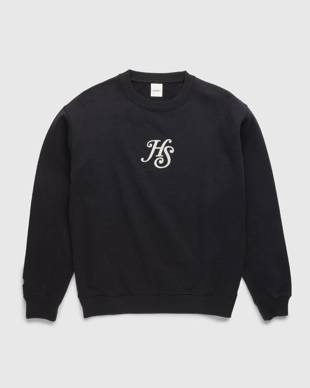 Highsnobiety – Logo Fleece Staples Crew Black - Sweats - Black - Image 1