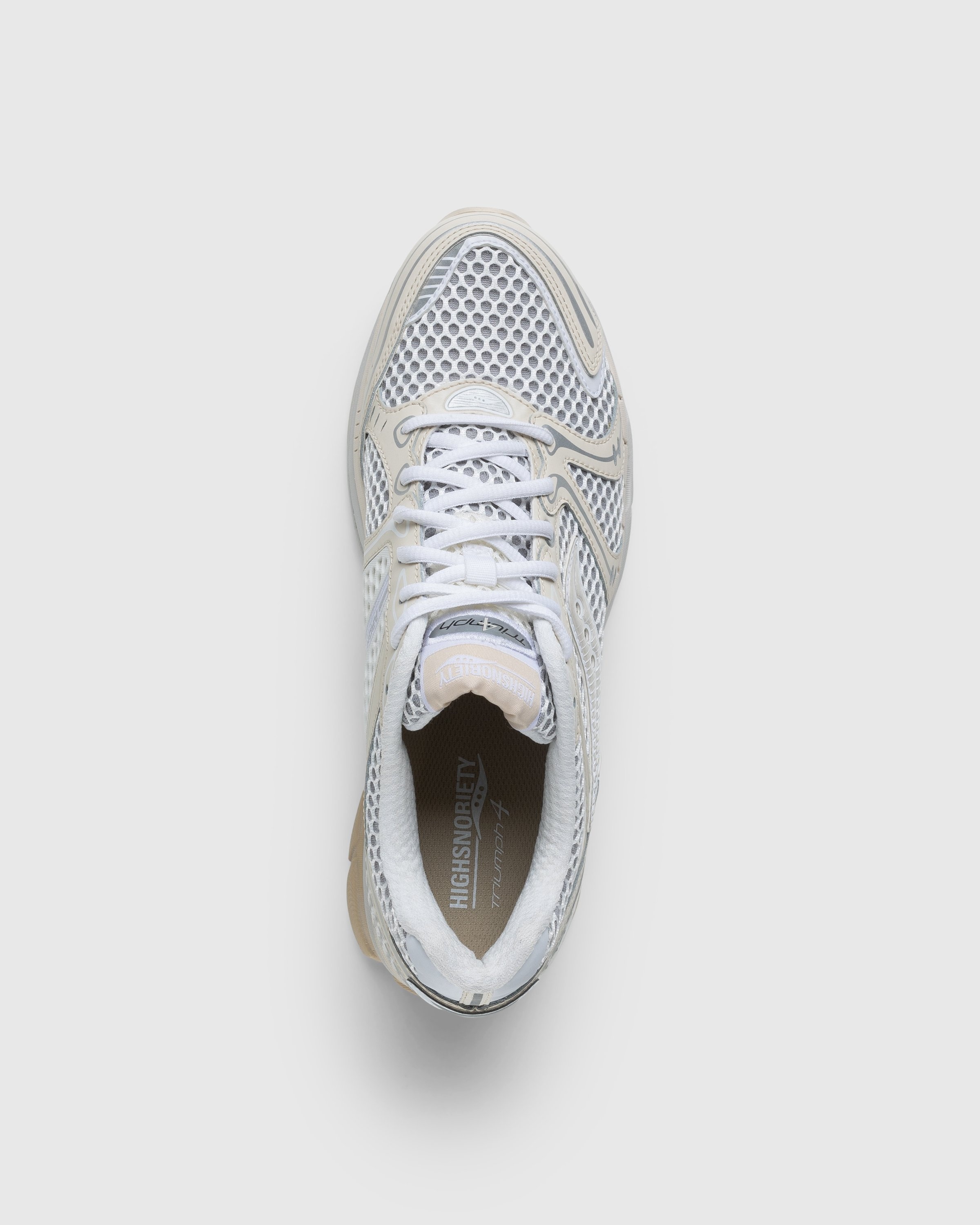 Saucony x Highsnobiety – Pro Grid Triumph 4 Cream/White - Sneakers - White - Image 5