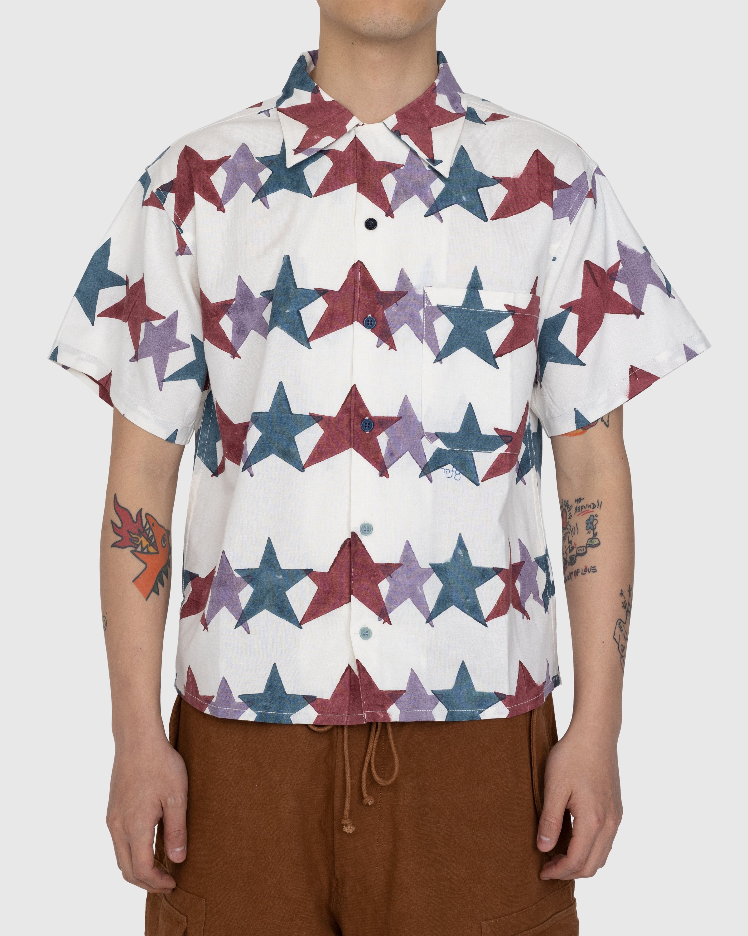 Story mfg. – Shore Shirt Star Block Print Multi - Shirts - Multi - Image 2