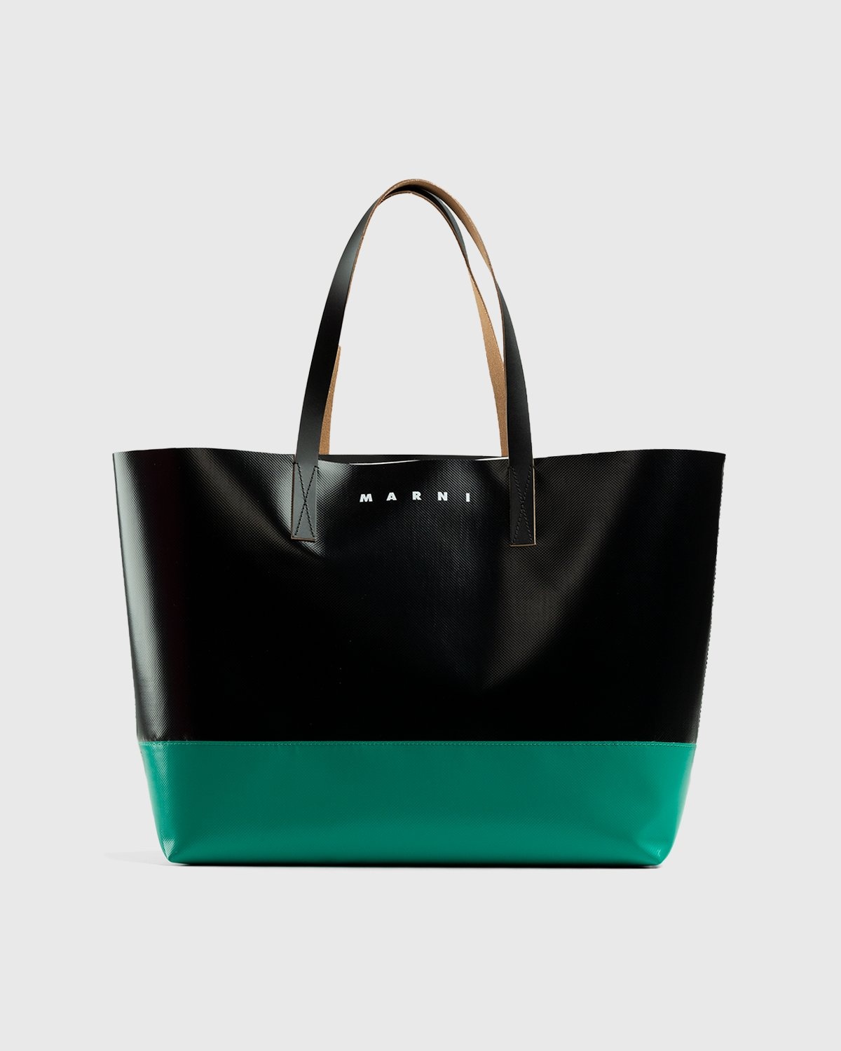 Marni – Tribeca Two-Tone Tote Bag Black/Green - Bags - Black - Image 1