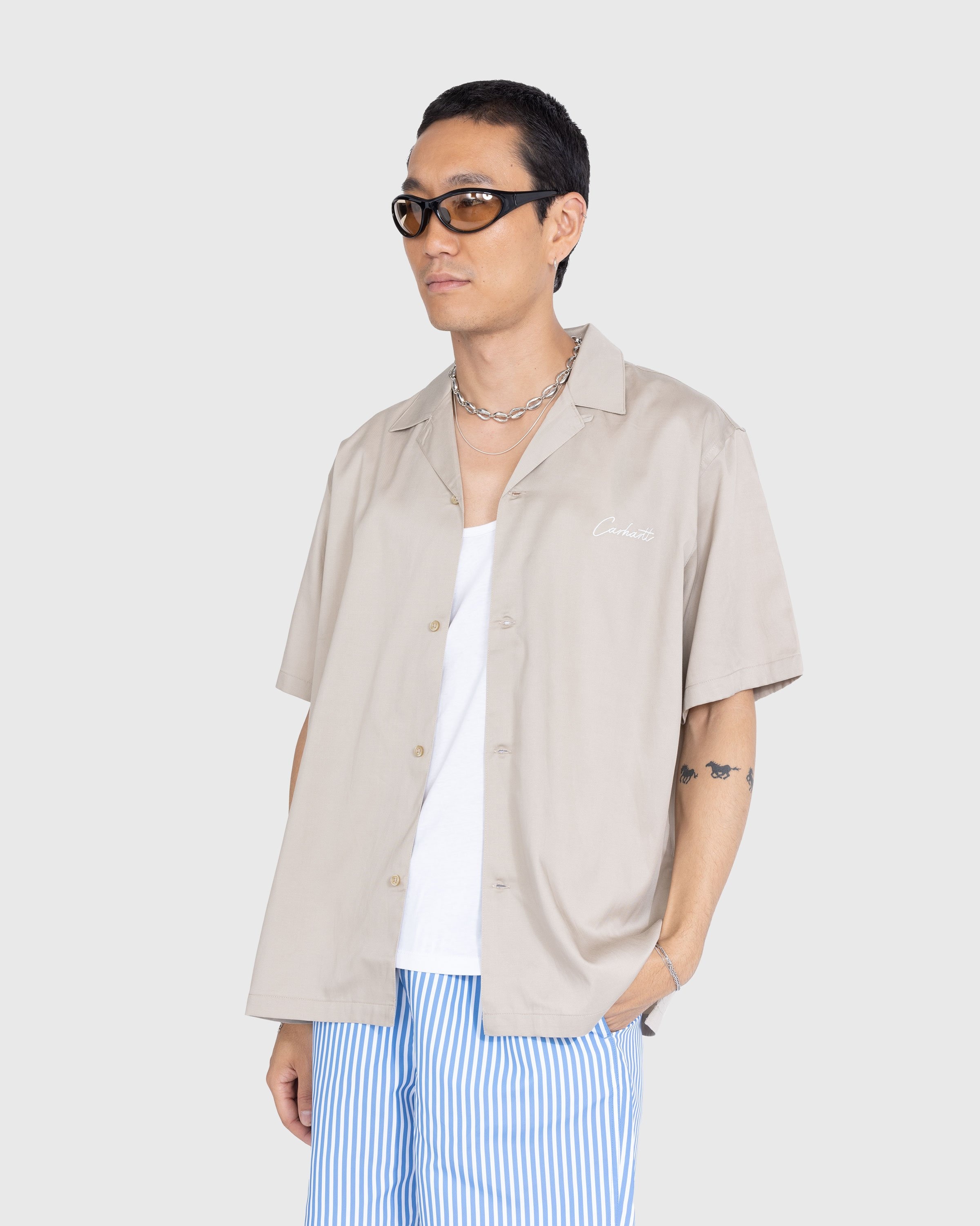 Carhartt WIP – Delray Shirt Wall/Wax - Shirts - Beige - Image 2