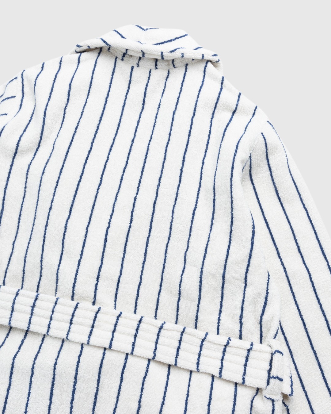 Tekla – Classic Bathrobe Striped Carmel - Loungewear - Beige - Image 4