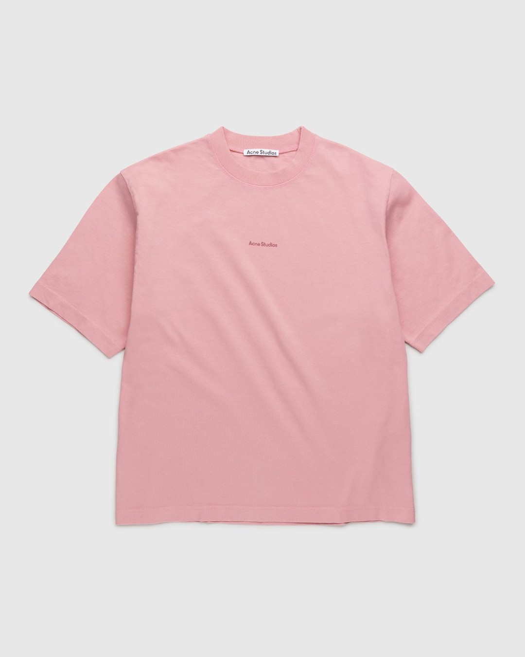 Acne Studios – Logo T-Shirt Pink - T-shirts - Pink - Image 1