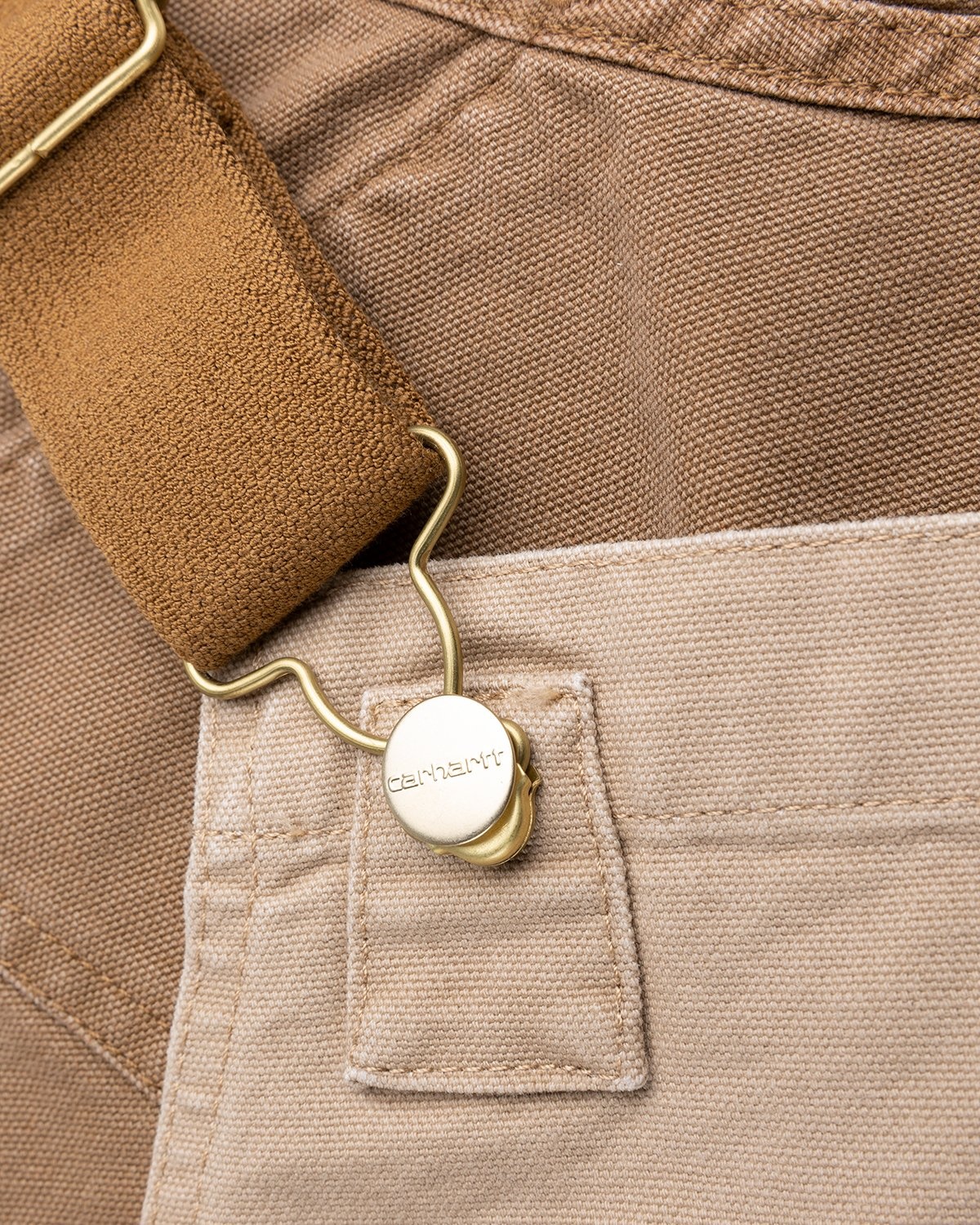 Carhartt WIP – Double Knee Bib Overall Dust Hamilton Brown - Pants - Brown - Image 5