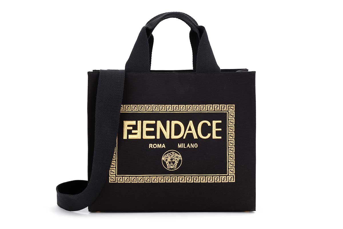 fendi versace collab bags collection release date buy price