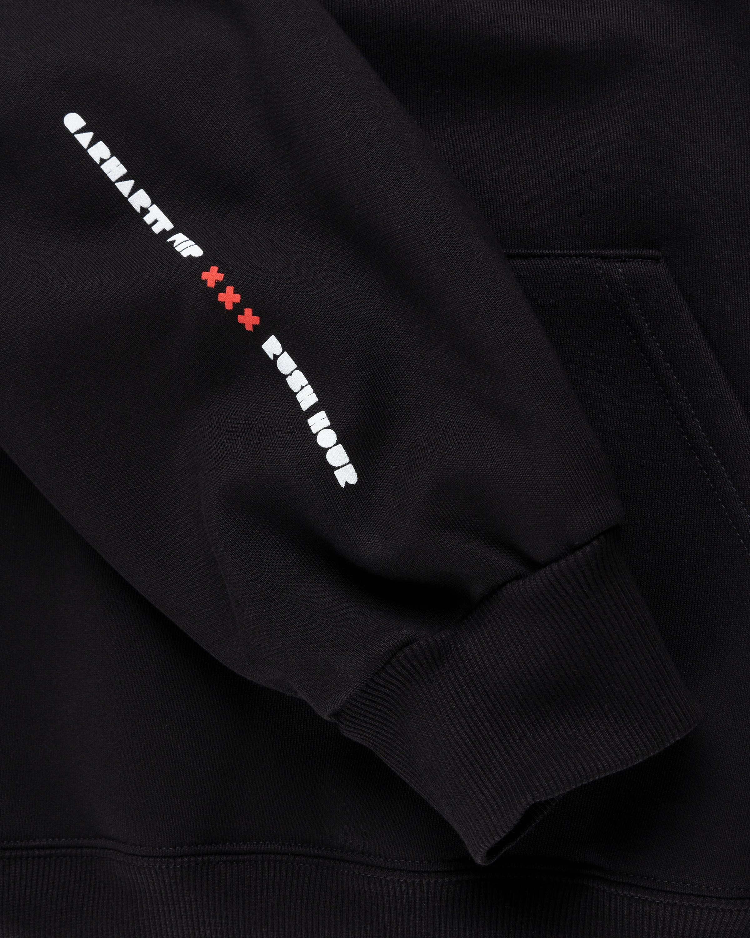 Carhartt WIP – Rush Hour Hoodie Black/White - Sweats - Black - Image 5