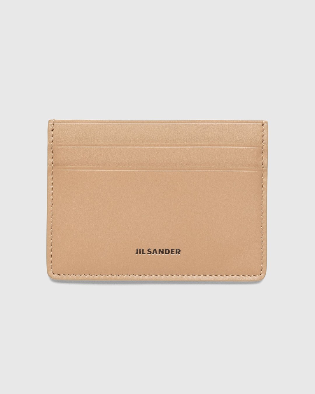 Jil Sander – Leather Card Holder Clay - Wallets - Grey - Image 1