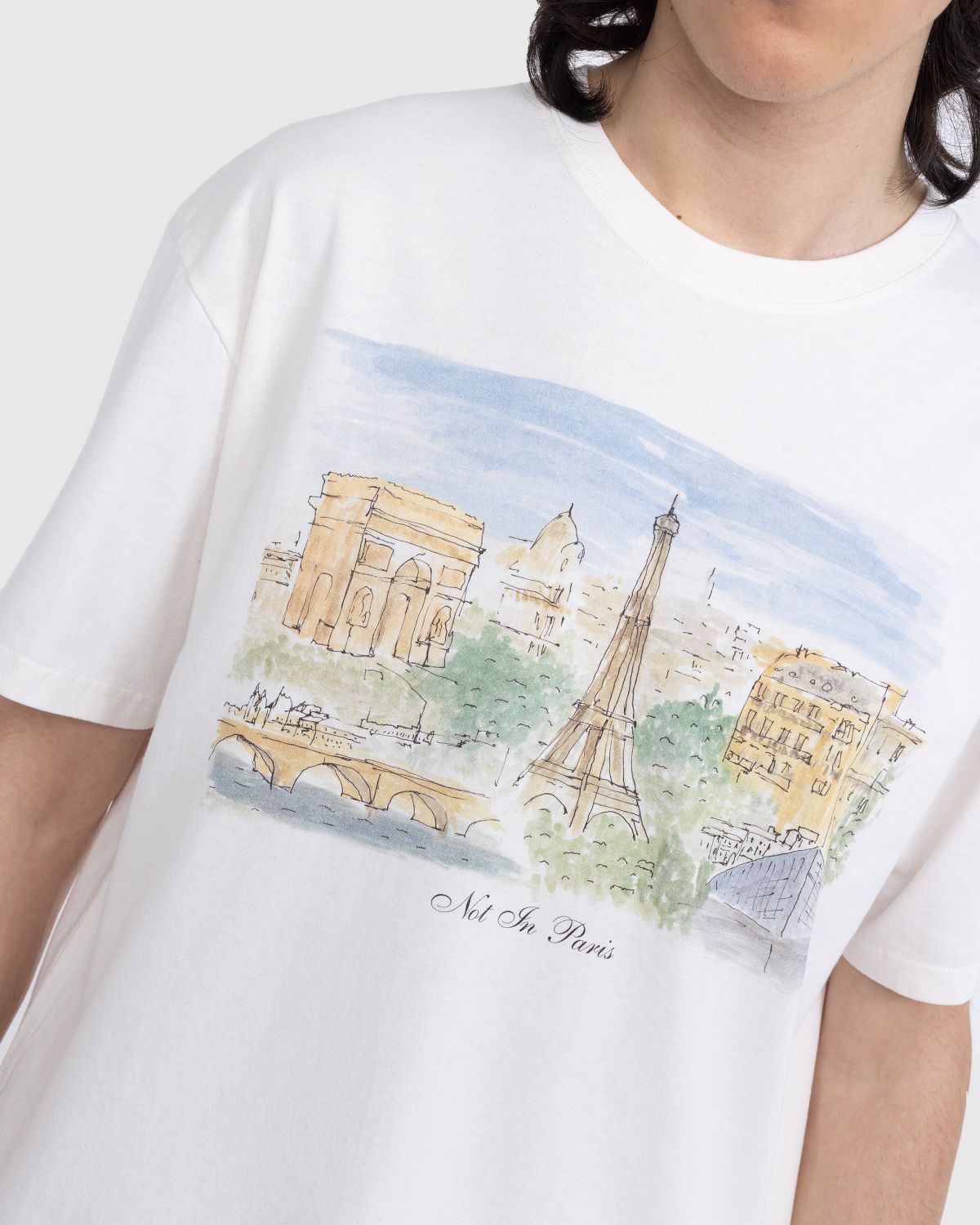Highsnobiety – Not in Paris 5 T-Shirt Off-White - T-shirts - Beige - Image 4