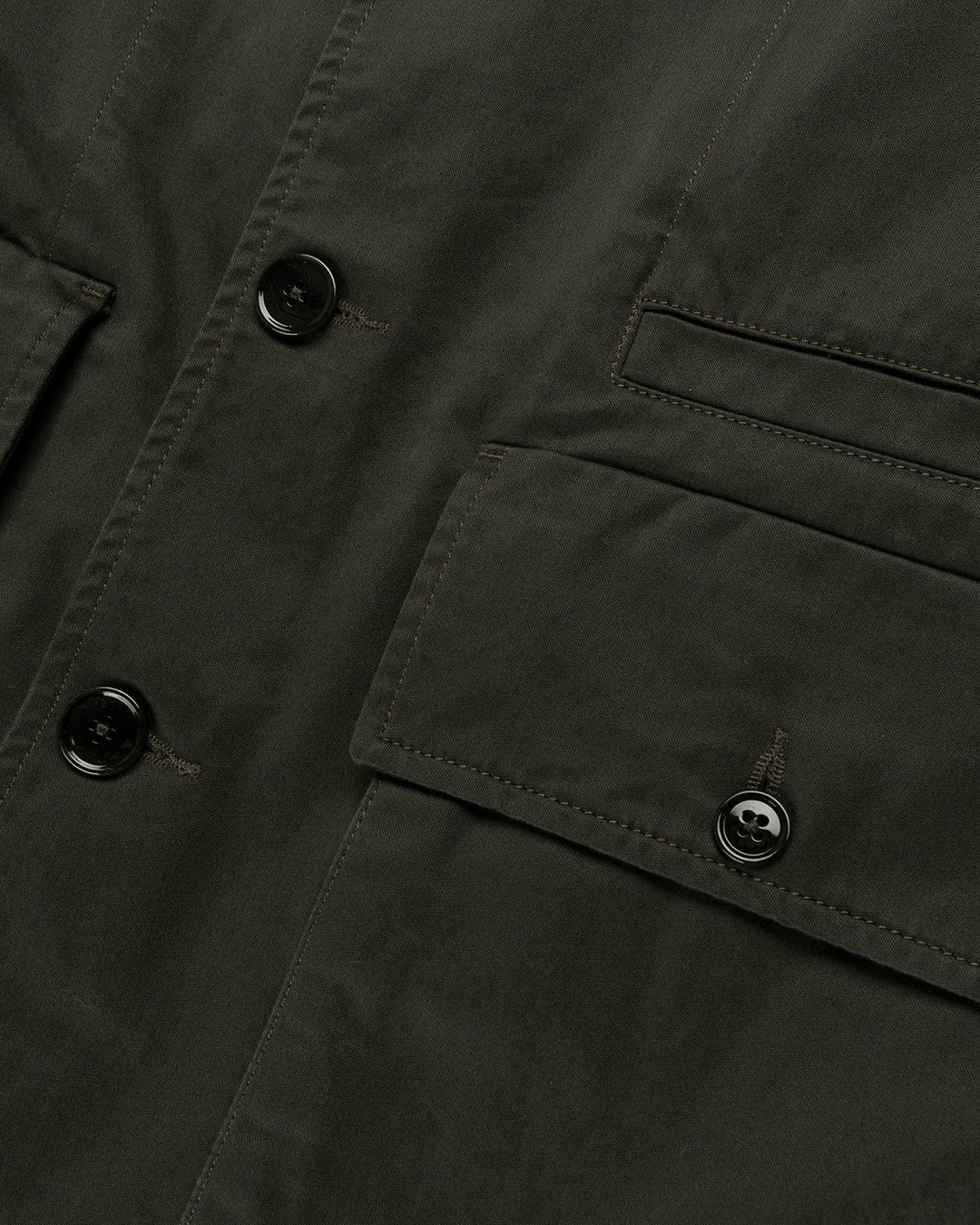 Lemaire – Boxy Blouson Dark Slate Green - Outerwear - Grey - Image 6