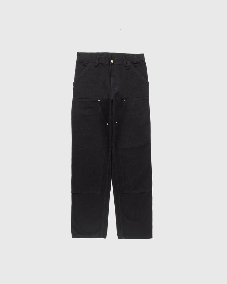 Double Knee Pant Black Rinsed