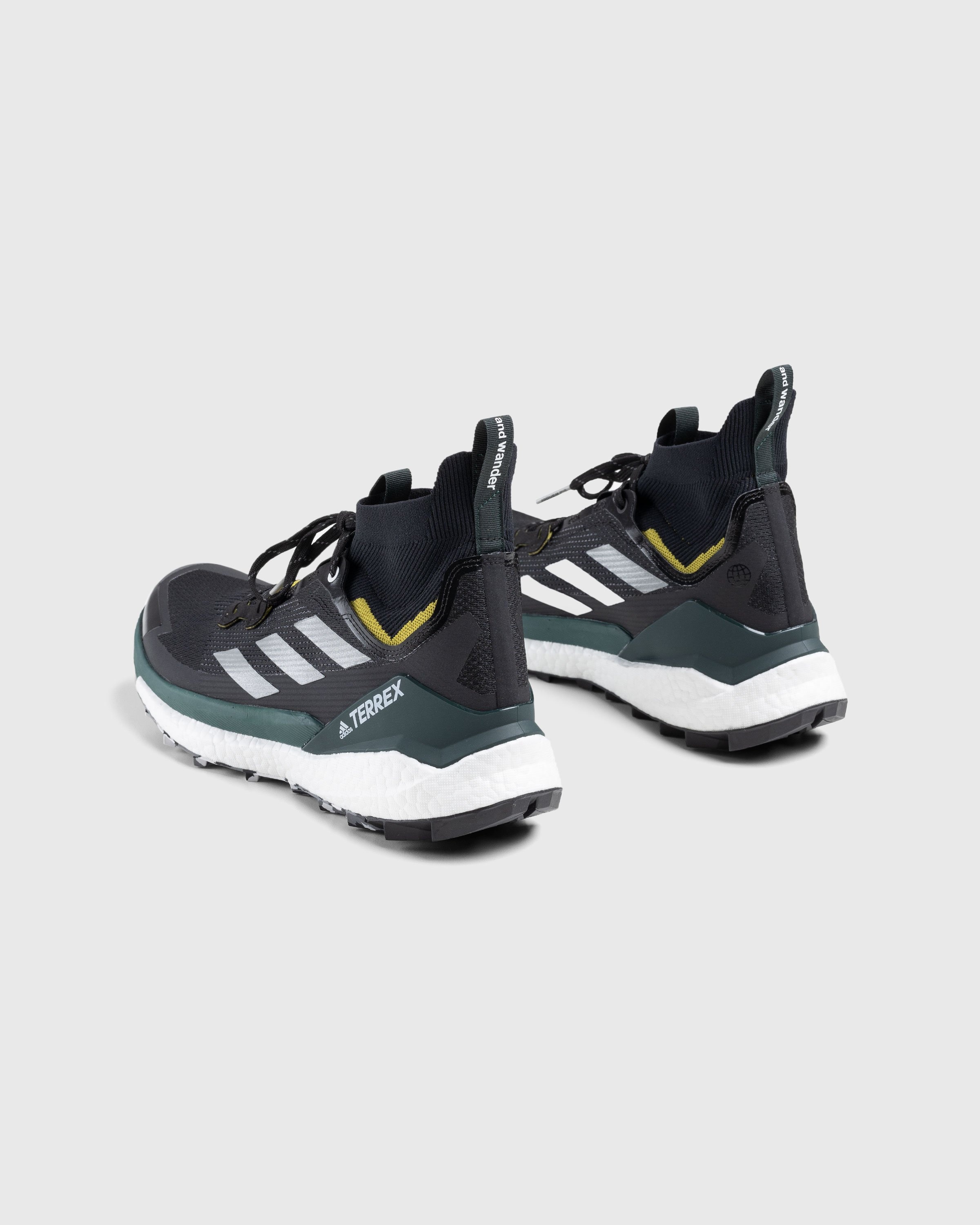 Adidas x And Wander – TERREX Free Hiker 2 Black/Silver/Olive - High Top Sneakers - Black - Image 4