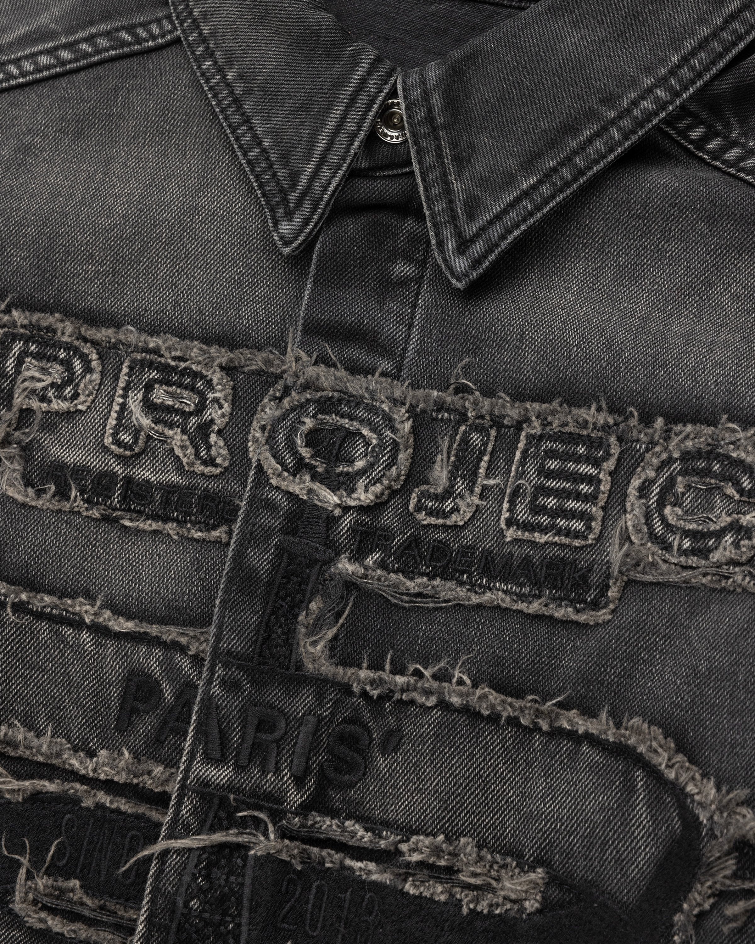 Y/Project – Paris' Best Patch Denim Shirt Black - Shirts - Black - Image 6