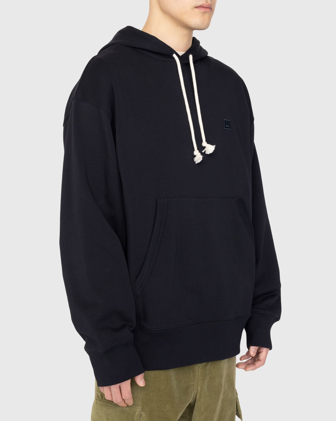 Acne Studios – Organic Cotton Hooded Sweatshirt Black - Sweats - Black - Image 3