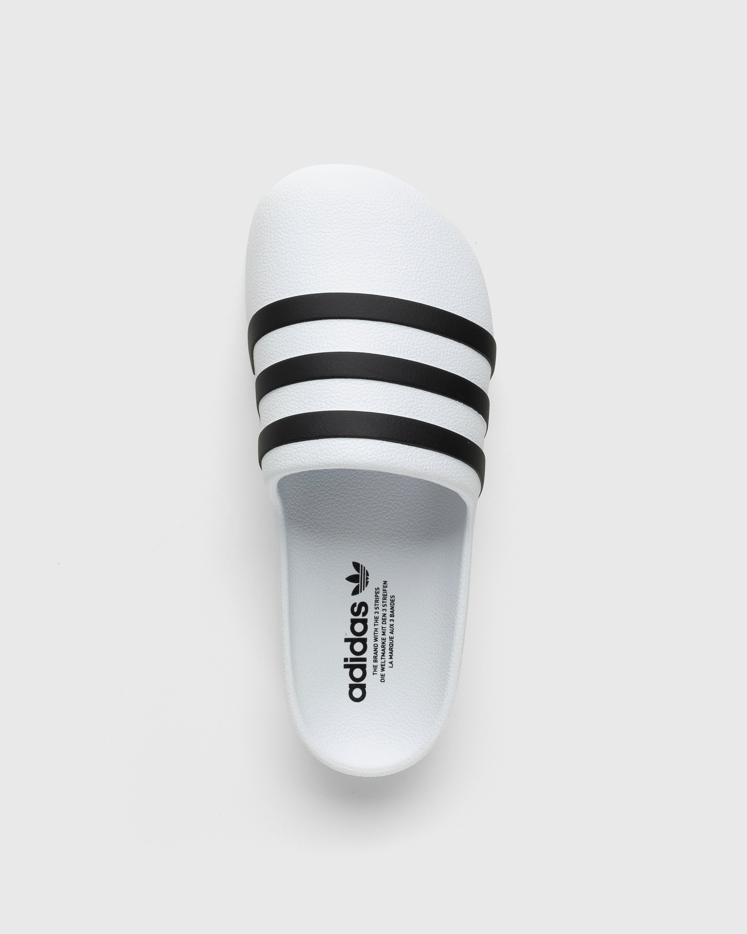 Adidas – Adifom Adilette White/Black/White - Sandals - White - Image 5