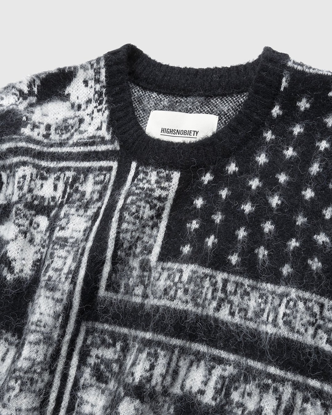 Highsnobiety – Bandana Alpaca Sweater Black - Knitwear - Black - Image 5