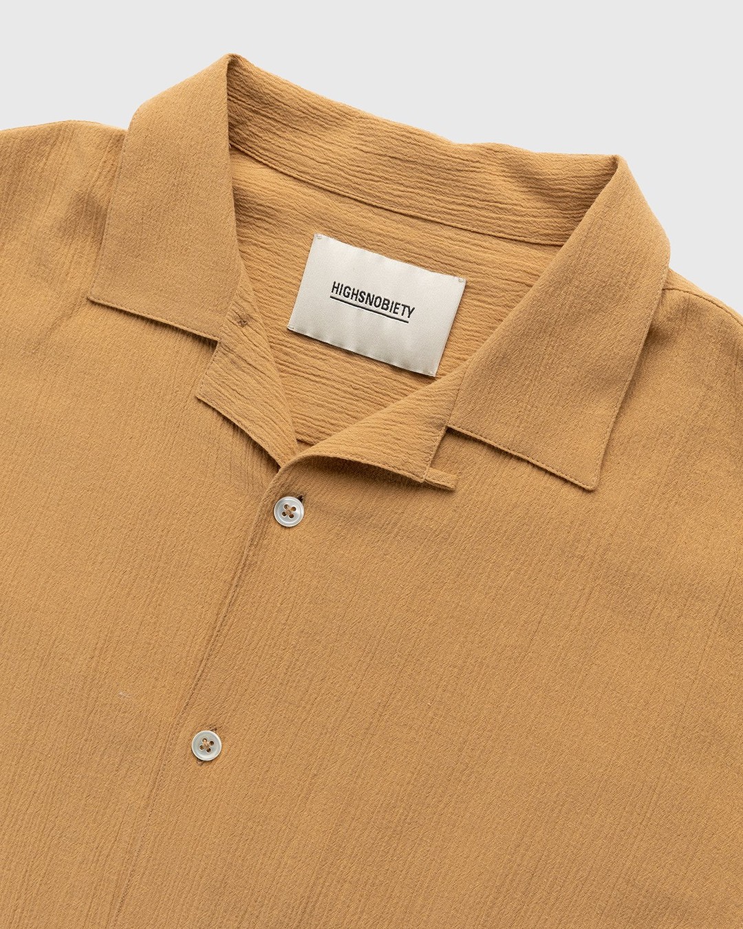 Highsnobiety – Crepe Short Sleeve Shirt Brown - Shortsleeve Shirts - Brown - Image 4