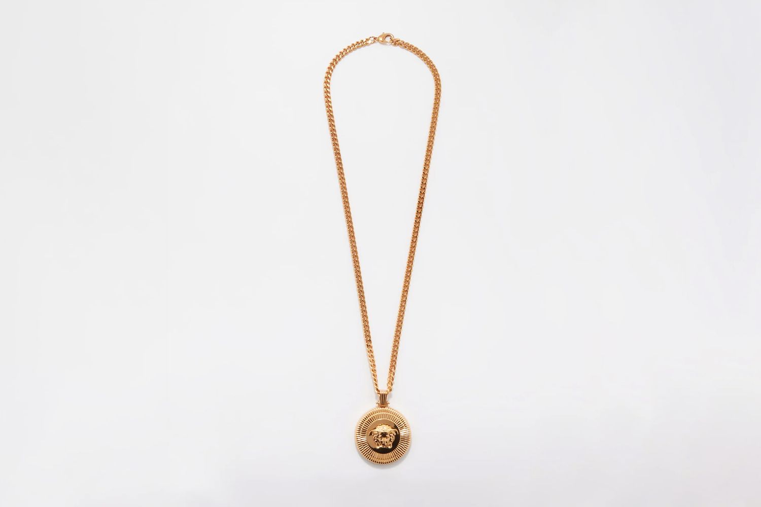 Medusa-Pendant Chain Necklace