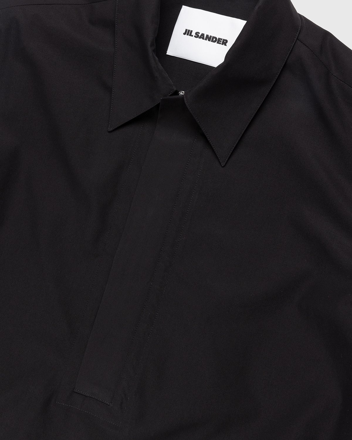 Jil Sander – Two-Tone Diagonal Cut Shirt Black/Green - Shirts - Green - Image 7