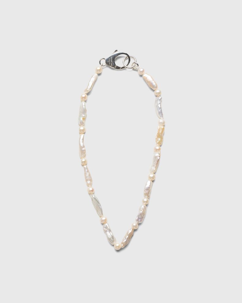 Baroque Pearl Chain Silver
