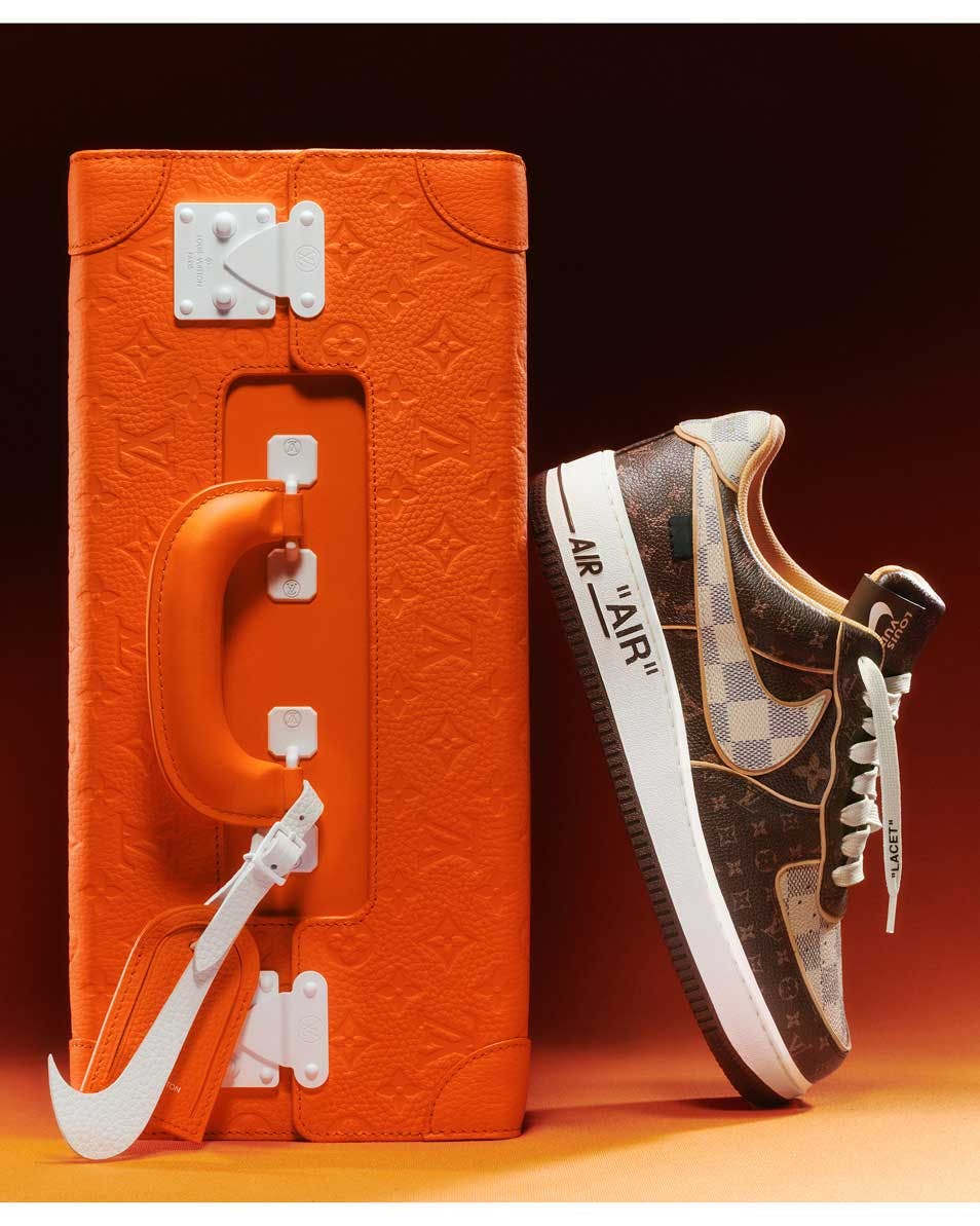 louis vuitton nike air force 1 af1 lv collab release date info buy colorway price auction sothebys drop info