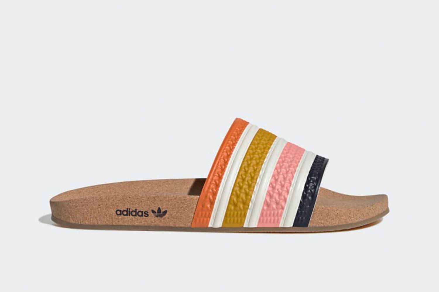 adilette cork slides mens