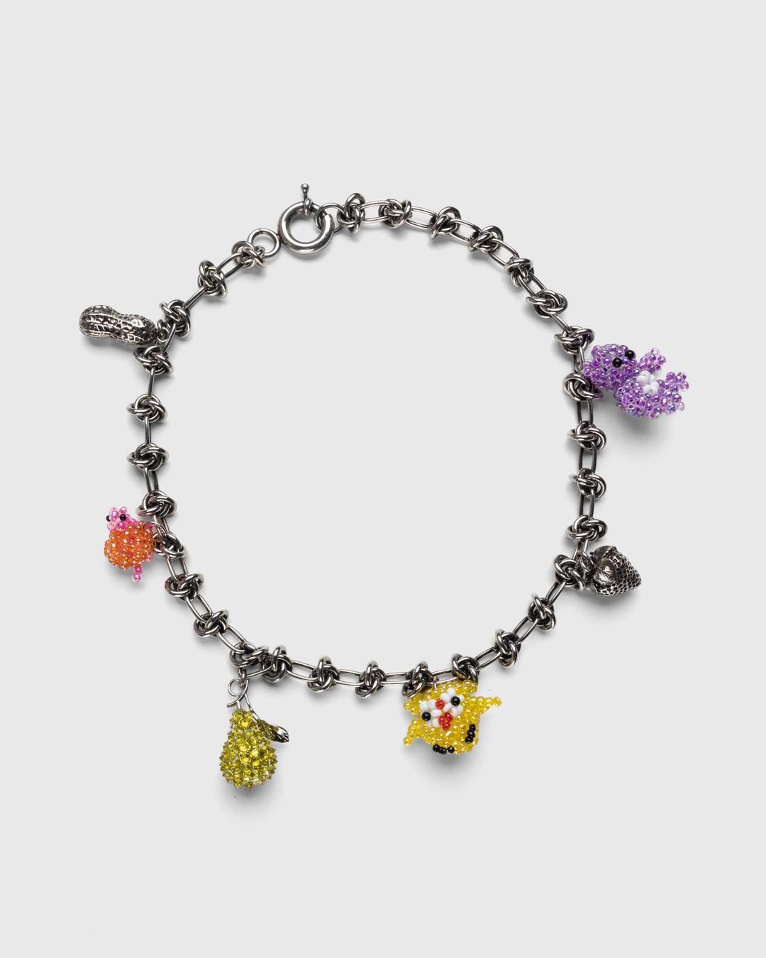Acne Studios – Charm Necklace Antique Silver - Jewelry - Multi - Image 1