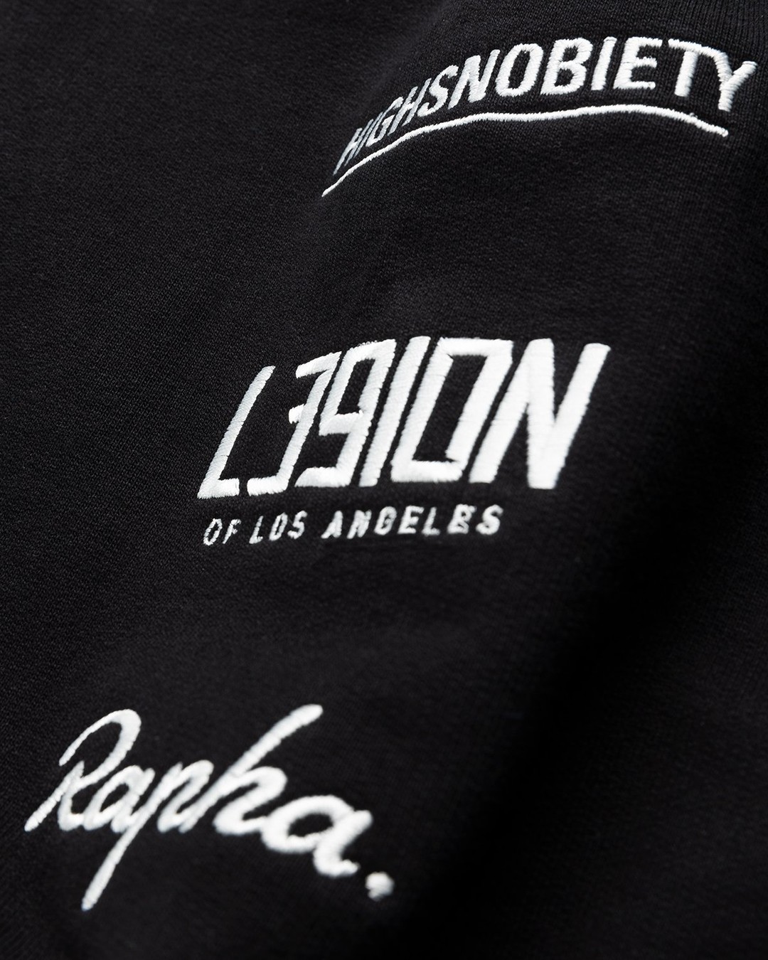 Rapha x L39ION of LA x Highsnobiety – HS Sports Hoodie Black - Sweats - Black - Image 3
