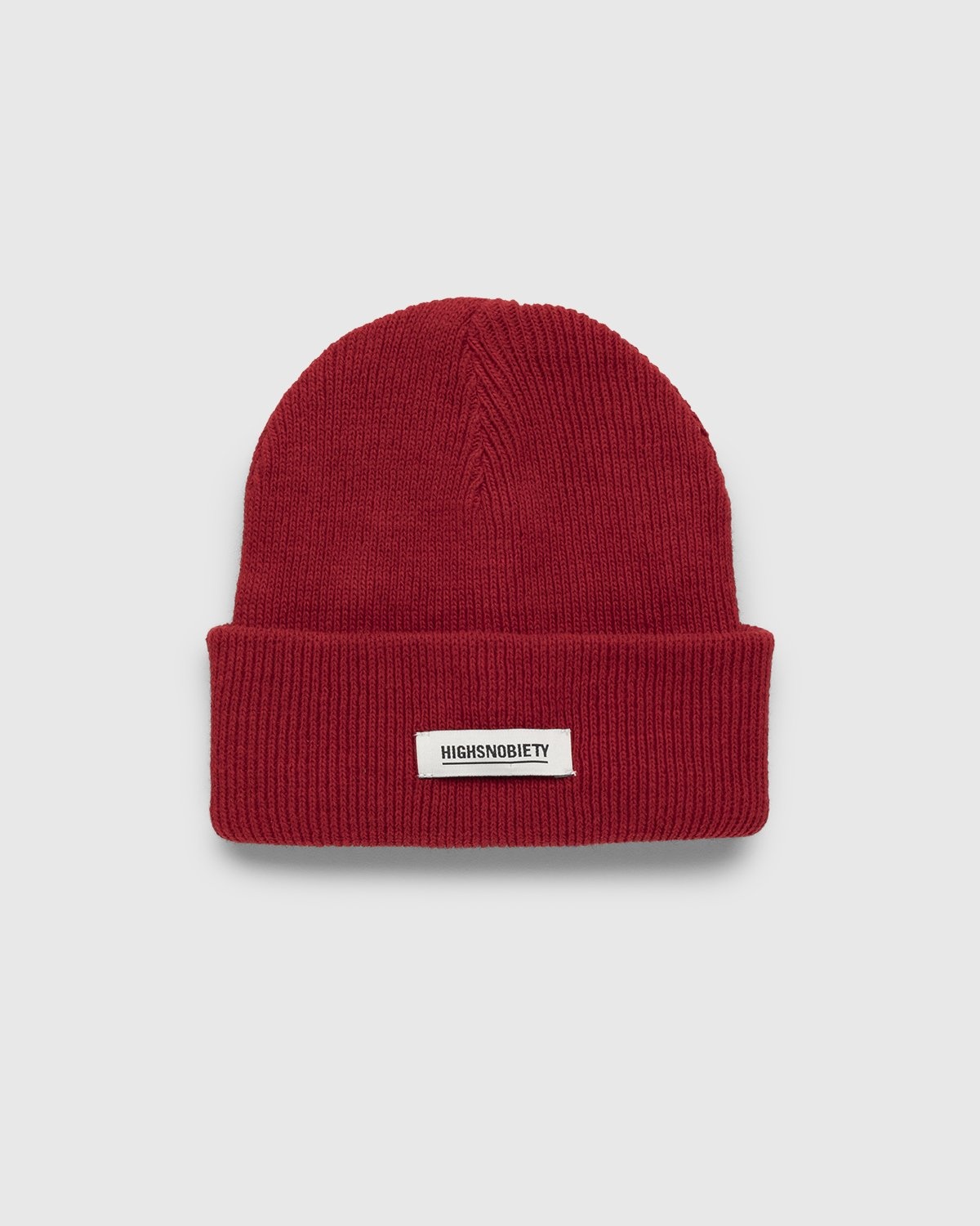 Highsnobiety – Watch Logo Staples Beanie Cardinal Red - Hats - Red - Image 1